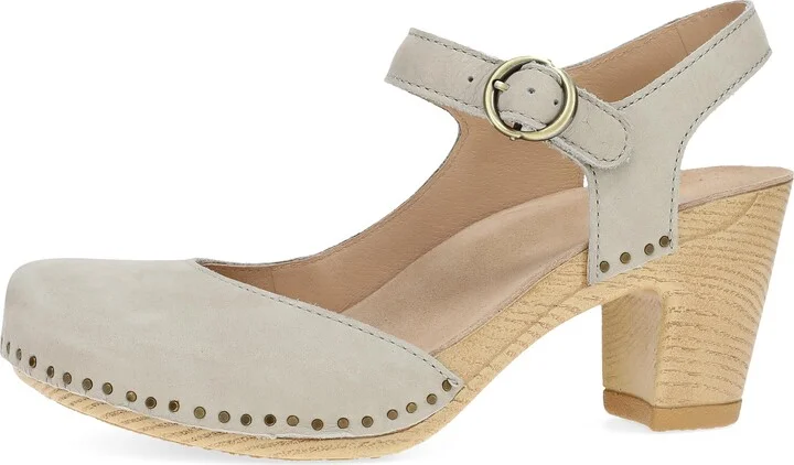 Dansko Taytum Closed-Toe Assymetrical Sandal for Women - Quality Leathers Treated with Scotchgard for Stain Resistance - Cushioned