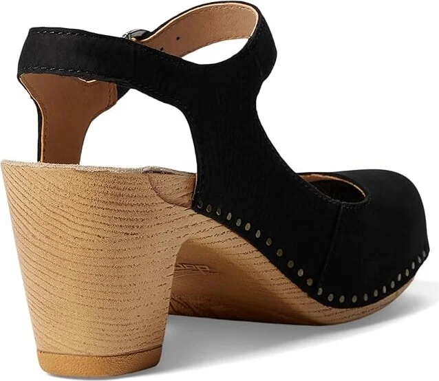 Dansko Taytum Women's Shoes Black Milled Nubuck : EU 38 (US Women's 7.5-8) Regular, Leather - Image 4