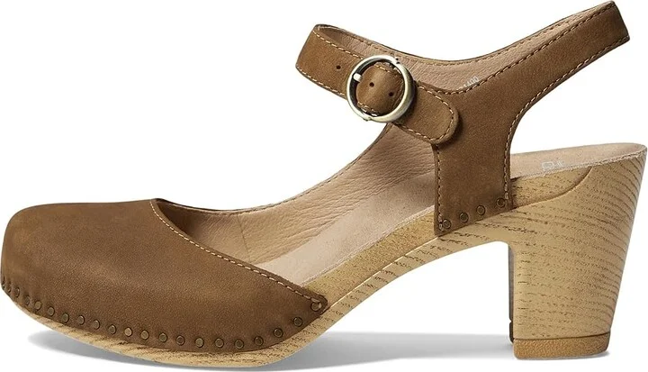 Dansko Taytum Women's Shoes Tan Milled Nubuck : EU 37 (US Women's 6.5-7) Regular, Leather - Image 5