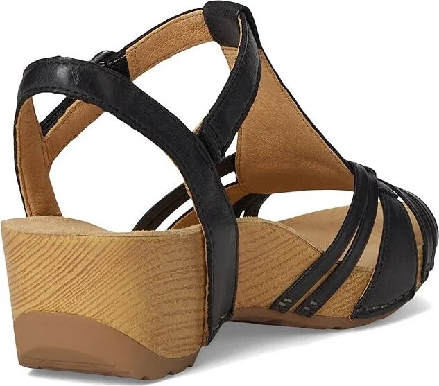Dansko Tia Women's Sandals Black : EU 42 (US Women's 11.5-12) Regular, Leather - Image 4