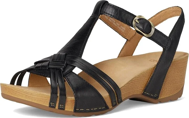 Dansko Tia Women's Sandals Black : EU 42 (US Women's 11.5-12) Regular, Leather - Image 5