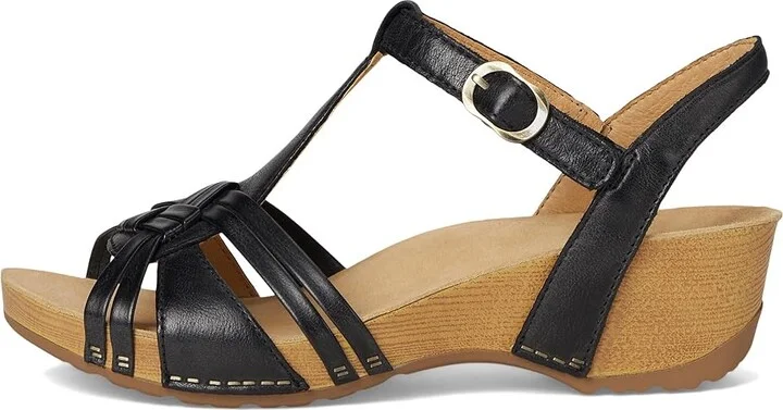 Dansko Tia Women's Sandals Black : EU 42 (US Women's 11.5-12) Regular, Leather - Image 6