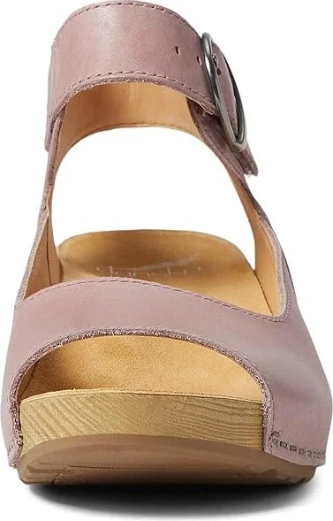 Dansko Tiana Women's Shoes Blush Burnished Nubuck : EU 37 (US Women's 6.5-7) Regular, Leather - Image 2