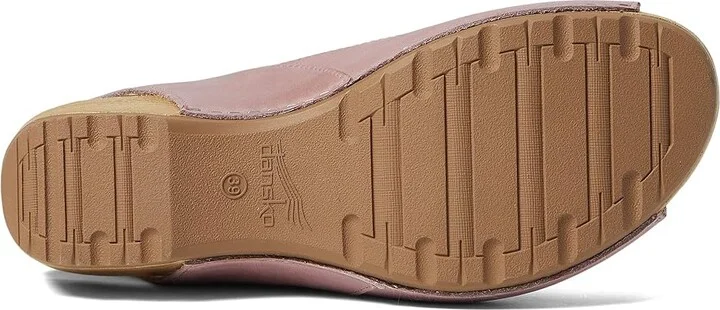 Dansko Tiana Women's Shoes Blush Burnished Nubuck : EU 37 (US Women's 6.5-7) Regular, Leather - Image 3