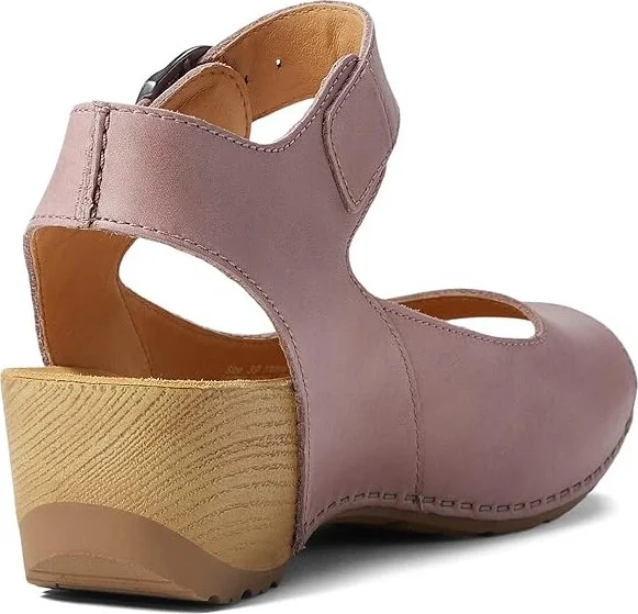 Dansko Tiana Women's Shoes Blush Burnished Nubuck : EU 37 (US Women's 6.5-7) Regular, Leather - Image 4