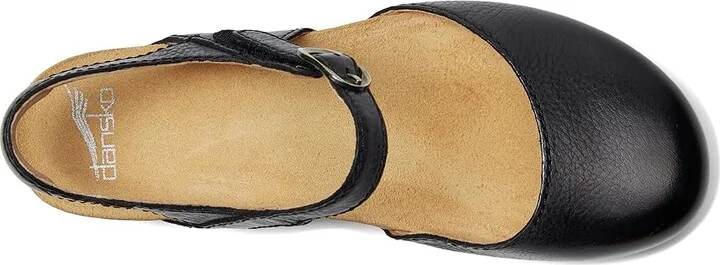 Dansko Tiffani Women's Shoes Black Milled Burnished : EU 36 (US Women's 5.5-6) Regular, Leather - Image 2