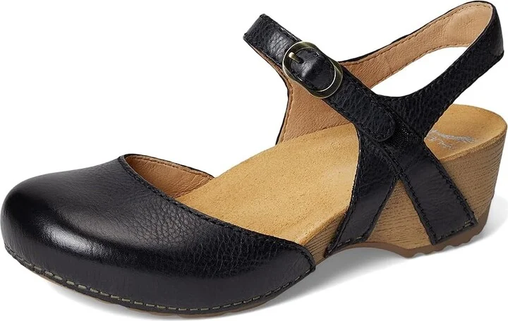 Dansko Tiffani Women's Shoes Black Milled Burnished : EU 36 (US Women's 5.5-6) Regular, Leather - Image 5