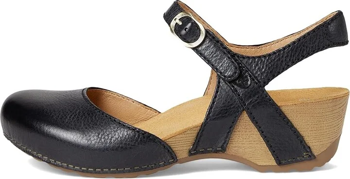 Dansko Tiffani Women's Shoes Black Milled Burnished : EU 36 (US Women's 5.5-6) Regular, Leather - Image 6