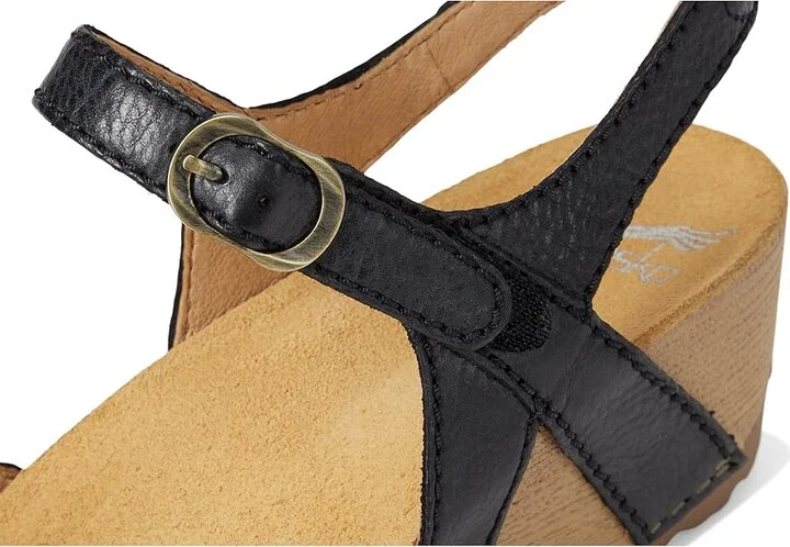 Dansko Tiffani Women's Shoes Black Milled Burnished : EU 36 (US Women's 5.5-6) Regular, Leather - Image 7