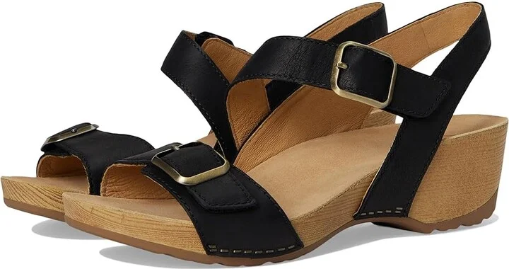 Dansko Trinity Women's Sandals Black : EU 41 (US Women's 10.5-11) Regular, Leather