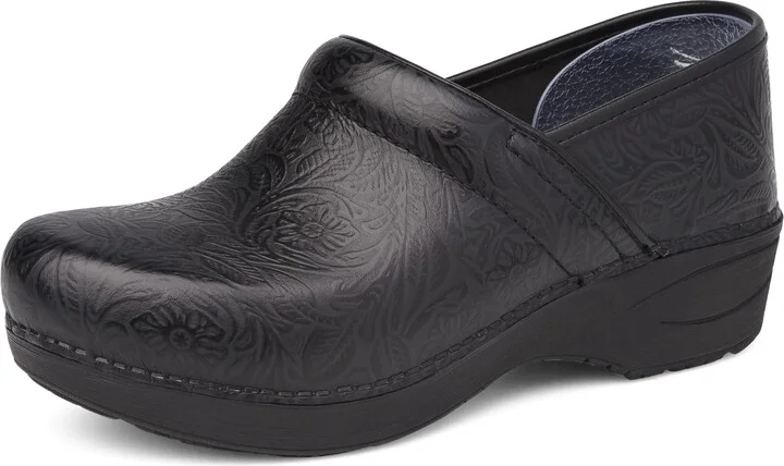 Black Tooled Floral