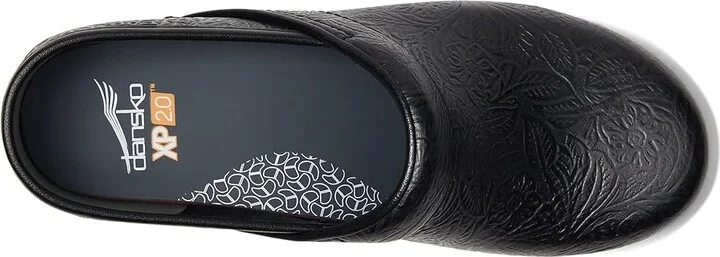 Dansko XP 2.0 Women's Shoes Black Tooled Floral : EU 43 (US Women's 12.5-13) Regular, Patent Leather - Image 2