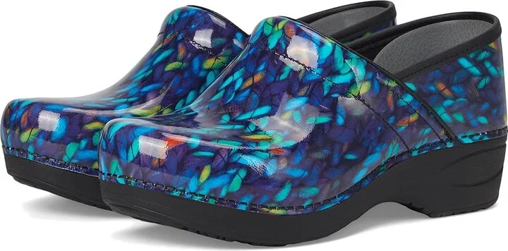 Dansko XP 2.0 Women's Shoes Blue Knit Patent : EU 39 (US Women's 8.5-9) Regular, Patent Leather