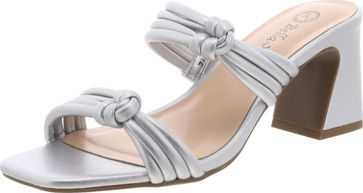 Danville Womens Faux Leather Square Toe Block Heel