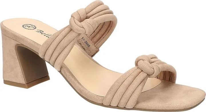 Danville Womens Faux Suede Square Toe Block Heel