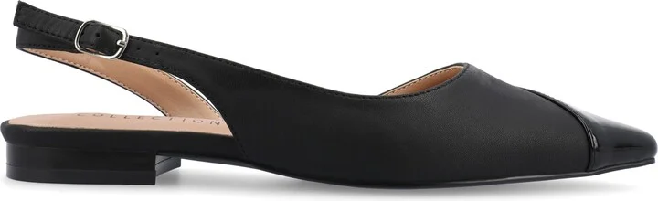 Daphnne Cap Toe Slingback Flat - Image 4