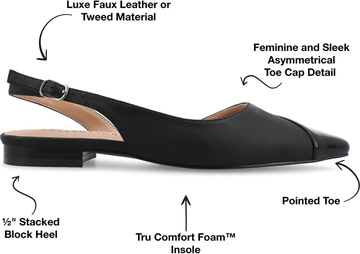 Daphnne Cap Toe Slingback Flat - Image 9