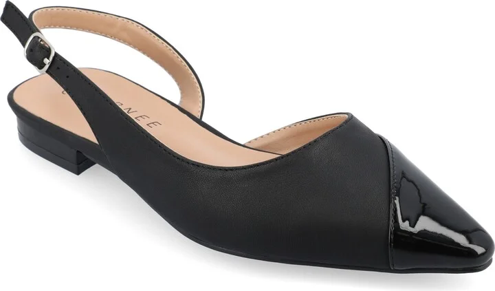 Daphnne Cap Toe Slingback Flat