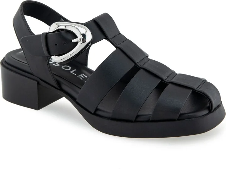 BLACK FAUX LEATHER