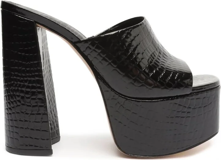 Darah Platform Sandal In Black