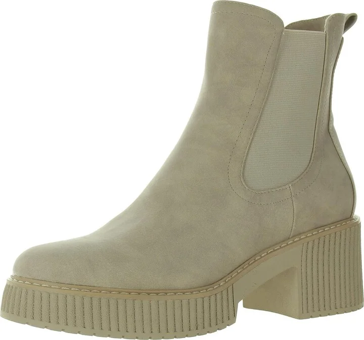 Darcel Womens Faux Leather B Chelsea Boots