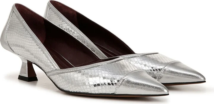 Darcy Pointed Toe Kitten Heel Pump - Image 9
