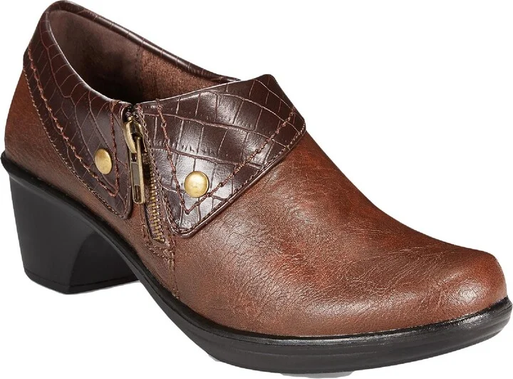 Darcy Womens Faux Leather Embossed Booties