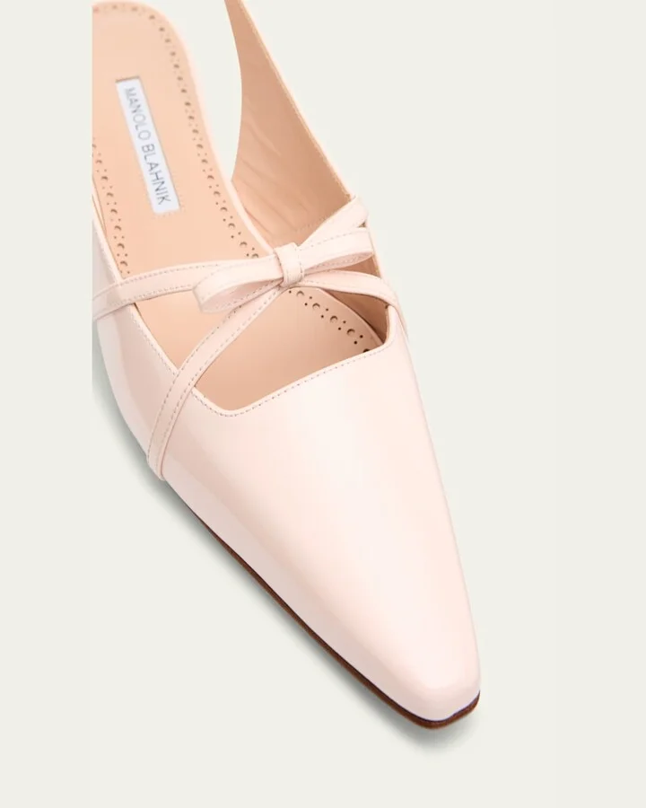 Daria Patent Leather Slingback Ballerina Flats - Image 5