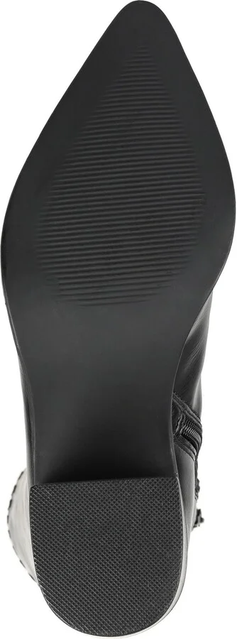 Daria Whipstitch Tall Vegan Leather Western Boot - Image 5