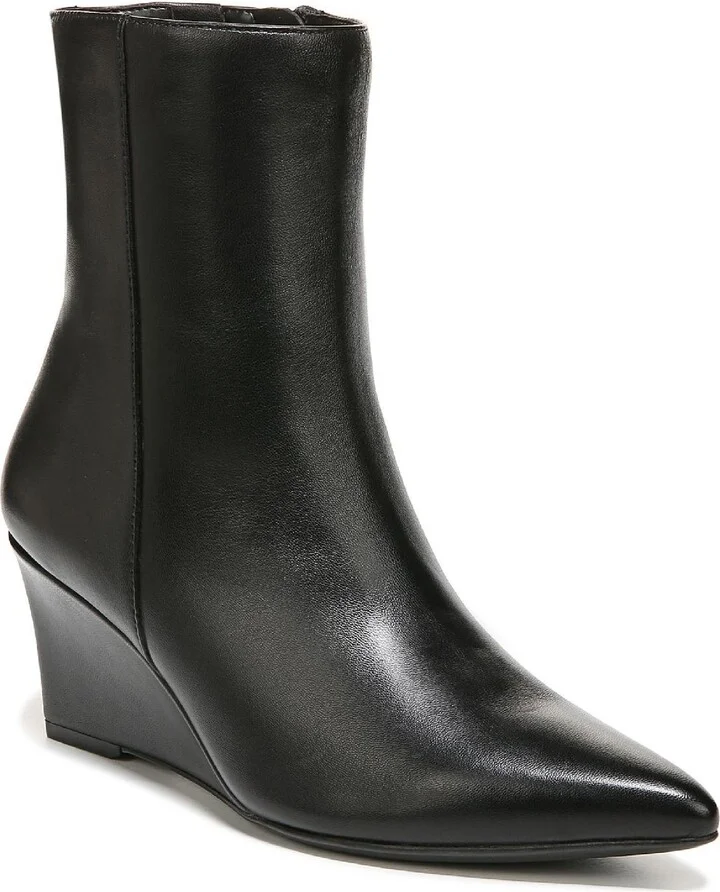 Dario Womens Leather Pointed Toe Booties