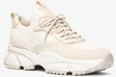 Darius Suede and Stretch Knit Trainer - Image 2