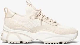 Darius Suede and Stretch Knit Trainer - Image 3
