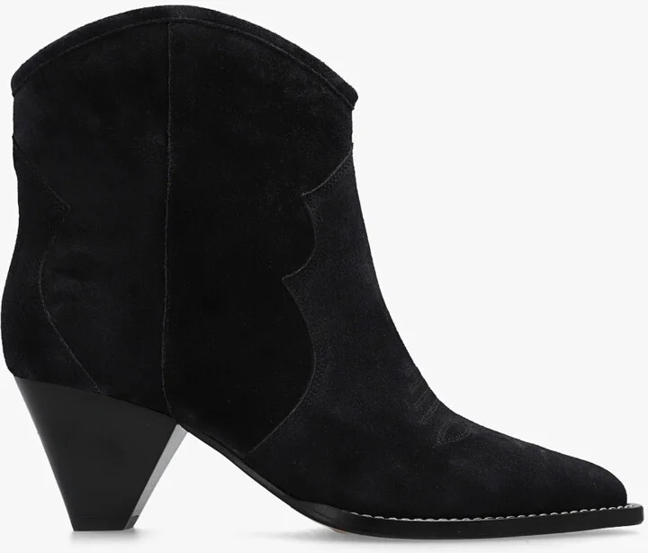 ‘Darizo’ Heeled Ankle Boots, , - Black