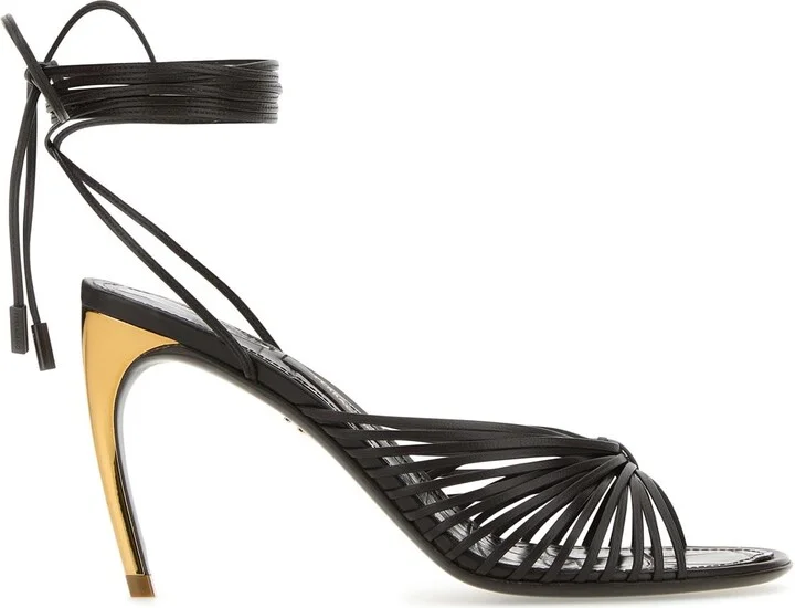 Dark Brown Leather Atena Sandals