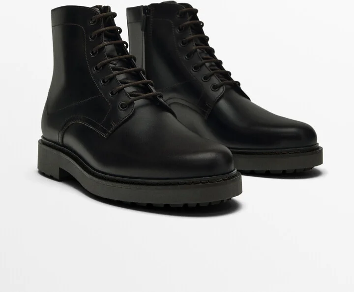 Dark Brown Leather Boots - Image 3