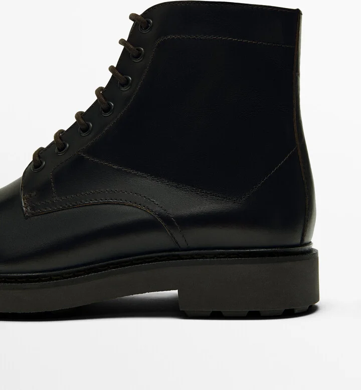 Dark Brown Leather Boots - Image 5