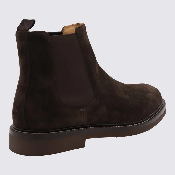 Dark Brown Leather Boots - Image 3