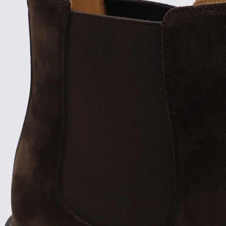 Dark Brown Leather Boots - Image 4