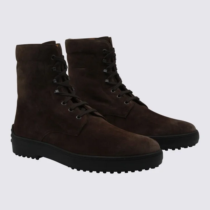 Dark Brown Leather Boots - Image 2