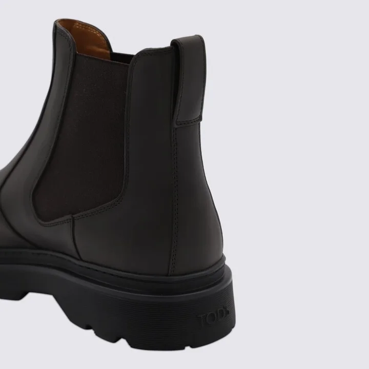 Dark Brown Leather Boots - Image 4
