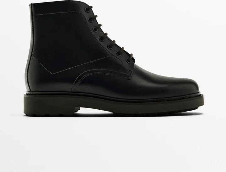 Dark Brown Leather Boots