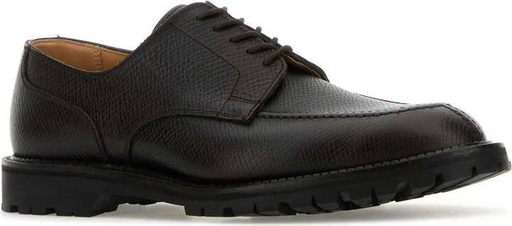 Dark Brown Leather Denver Lace-up Shoes - Image 2
