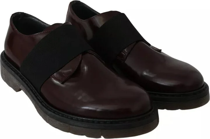 Dark Brown Leather Elastic Strap Women's Shoes (Pre-Owned) - Image 5