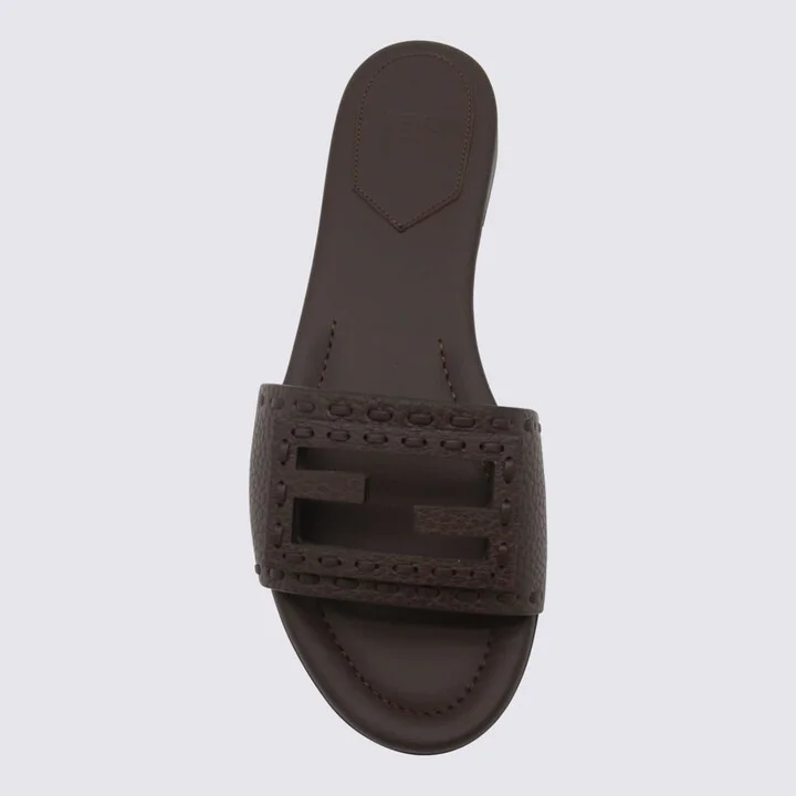 Dark Brown Leather Flats - Image 4