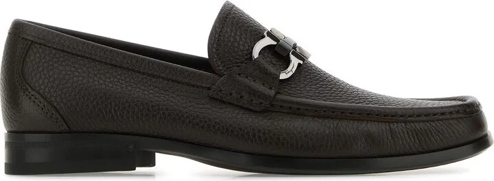 Dark brown leather Grandioso loafers