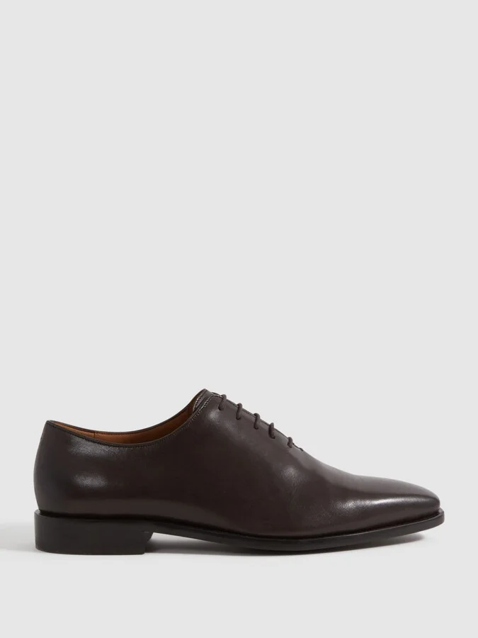 Dark Brown Leather Lace-up Shoes