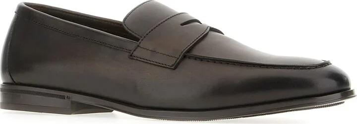 Dark Brown Leather Loafers - Image 2