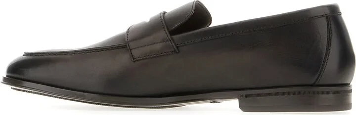 Dark Brown Leather Loafers - Image 3