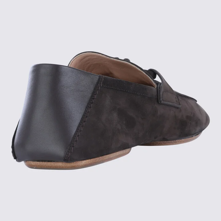 Dark Brown Leather Loafers - Image 2