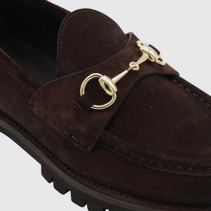 Dark Brown Leather Loafers - Image 4